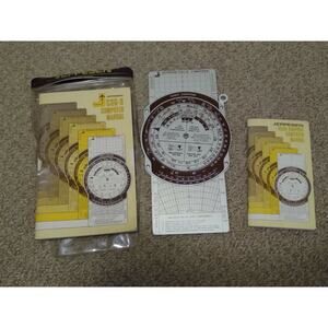 Flight Computer for pilots (E-6B Type) Jeppesen CSG-9 Slide - Aviation Manual